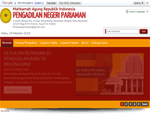 Tablet Screenshot of pn-pariaman.go.id